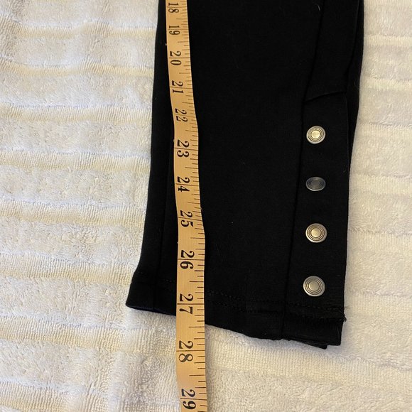 Pull-on stretchy pants with side ankle snap detail - NWT - Picture 16 of 16